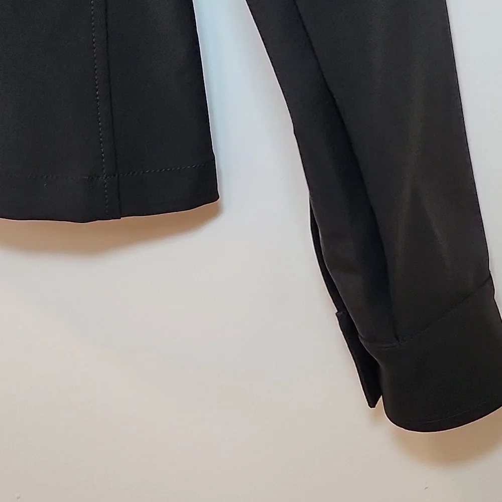 Prada Classic Black Women's Button-Up Shirt Sz 40/ Large - Picture 9 of 16